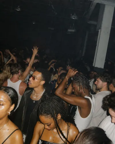 A packed dancefloor